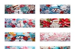 100 Christmas Mug Wrap Bundle, 3D Snowman Sublimation PNG Product Image 21