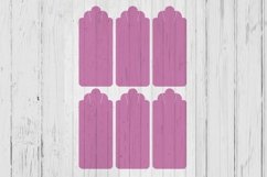 Scalloptop Keyring display card template svg dxf png ai file Product Image 1