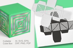 Square Ornaments 2 Cuttable Favor Box Repeating Holes SVG Product Image 3