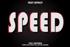 3D Editable Text Effect - Speed Effect Product Image 1