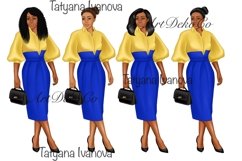 Sorority clipart, Sisterhood clipart, Afro girls clipart Product Image 3
