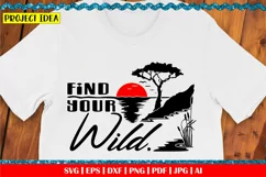 Find your wild svg | Outdoor adventure | Camp svg | Nature Product Image 2