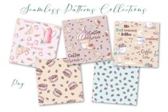 Coffee Time Seamless Patterns Set Product Image 3