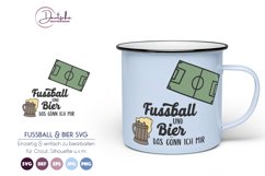 Fussball und Bier SVG | Fussballfan SVG Product Image 1