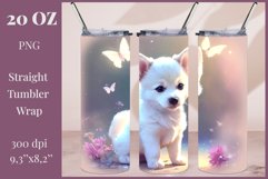Tumbler Sublimation Design Cute Dog / PNG/ 3D Tumbler Wrap Product Image 1