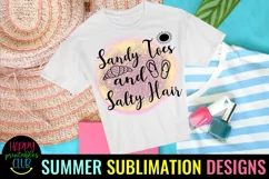 Sandy Toes Salty Hair Beach Sublimation I Summer Sublimation Product Image 2