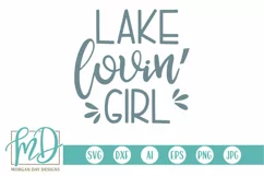 Lake Lovin' Girl SVG DXF PNG Cut File Product Image 1