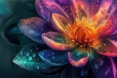 Colorful paint rose. Generate Ai Product Image 1
