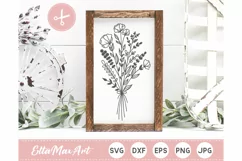 Bouquet SVG file, Flower Svg files, Flower SVG, Flower cut Product Image 1