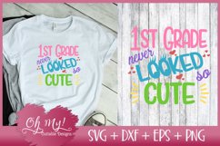 1st Grade Never Looked So Cute - SVG DXF EPS Cutting File Product Image 1