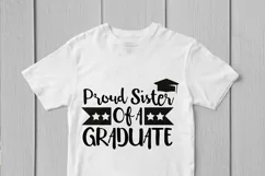 Proud Sister Of A Graudate - Graduation SVG EPS DXF PNG File Product Image 2