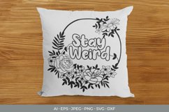 Stay Weird Papercut SVG Product Image 3