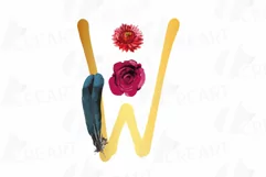 Tribal golden alphabet with feathers clip art, png files Product Image 4