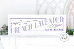Fresh Cut French Lavender SVG | Farmhouse Sign Product Image 1