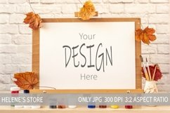 Easel mockup Bundle. Easel landscape frame mock up, jpg Product Image 5