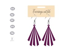 Earrings Template SVG Product Image 1