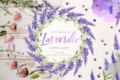 Lavender Watercolor png Product Image 1