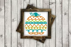 Doodle Pumpkin cut File - SVG DXF EPS AI PNG Product Image 2