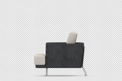 Isometric Arm Chair 3D isolated render Product Image 1
