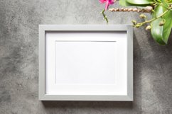 Frame mockup orchid flower floral decoration stock photo Product Image 1