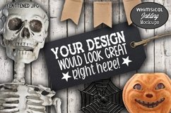 Skeleton and Black Tag Halloween Mockup Product Image 1