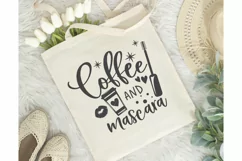 Coffee and mascara SVG, Coffee SVG, Makeup Svg, Mom Svg Product Image 3