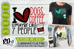 Dogs and Coffee - A Layered Dog Mom Cricut Cut File SVG Product Image 1