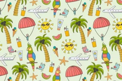 Summer Time: pattern & clipart - Free Design of The Week Product Image 2