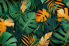 Tropical Leaves Background Wallpaper Product Image 1
