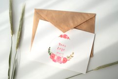 Boho cake clipart, Premade Logo Cake, Watercolor Bakery Product Image 7