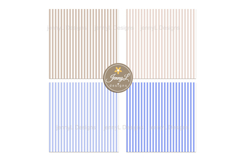 Pastel Stripes Digital Papers, Pastel Colored Background Product Image 6