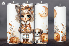4 Cute Halloween Tumbler Wrap Sublimations, 20 oz Product Image 3