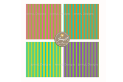 Colorful Bright Stripes Digital Papers, Colored Pattern Product Image 7