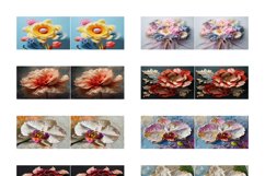 100 Mega Bundle 3D Flower Mug Wrap Designs PNG, Spring PNG Product Image 14