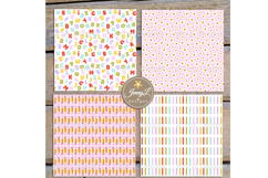 Back to School SEAMLESS Digital Papers and Clipart Product Image 6