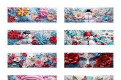 100 Christmas Mug Wrap Bundle, 3D Snowman Sublimation PNG Product Image 22