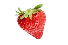 Red strawberry isolated on white background Product Image 1