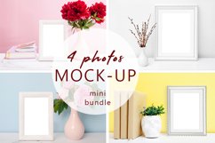 Wooden frame mockup mini bundle 4 photos Product Image 1