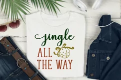 Jingle all the way svg cut file Christmas svg jingle bells Product Image 2