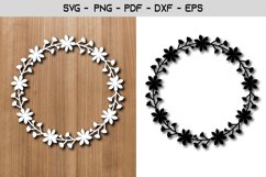 Flower Frame Paper Template Design Product Image 1