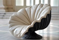 Elegant swirl chair in luxurious interior Product Image 1