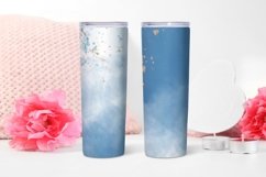 Watercolor sublimation design. Skinny tumbler wrap design. Product Image 5