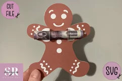 Gingerbread man Money card | Paper cutting | Money card SVG Product Image 4