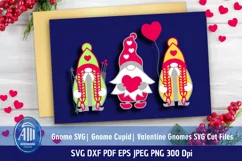 Gnome Cupid SVG| Valentine gnomes SVG |Gnome with Heart SVG Product Image 3