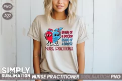 Nurse Practitioner Sublimation Png | Heart of a Nurse Product Image 2