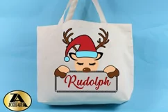 Reindeer SVG PNG EPS DXF Christmas SVG Reindeer Monogram SVG Product Image 9