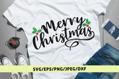Merry Christmas - Christmas SVG EPS DXF PNG Cutting Files Product Image 1