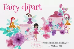 Watercolor fairy clipart | Magical fairies PNG illustrations Product Image 1