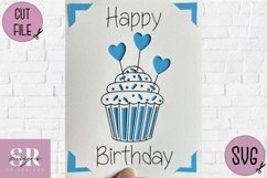 Birthday card insert design| Paper cutting | Cricut Joy svg Product Image 5