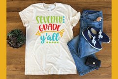 Seventh Grade Y'all SVG Cut File - Back to School SVG DXF Product Image 2